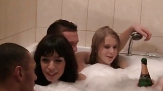 Cool nude party video with group sex