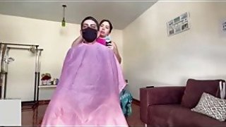 Pai krim lezat untuk penata rambut pantat besar zhaoen