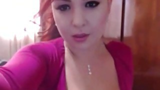 Redhead Big Tit Milf Bermain-main Di Webcam
